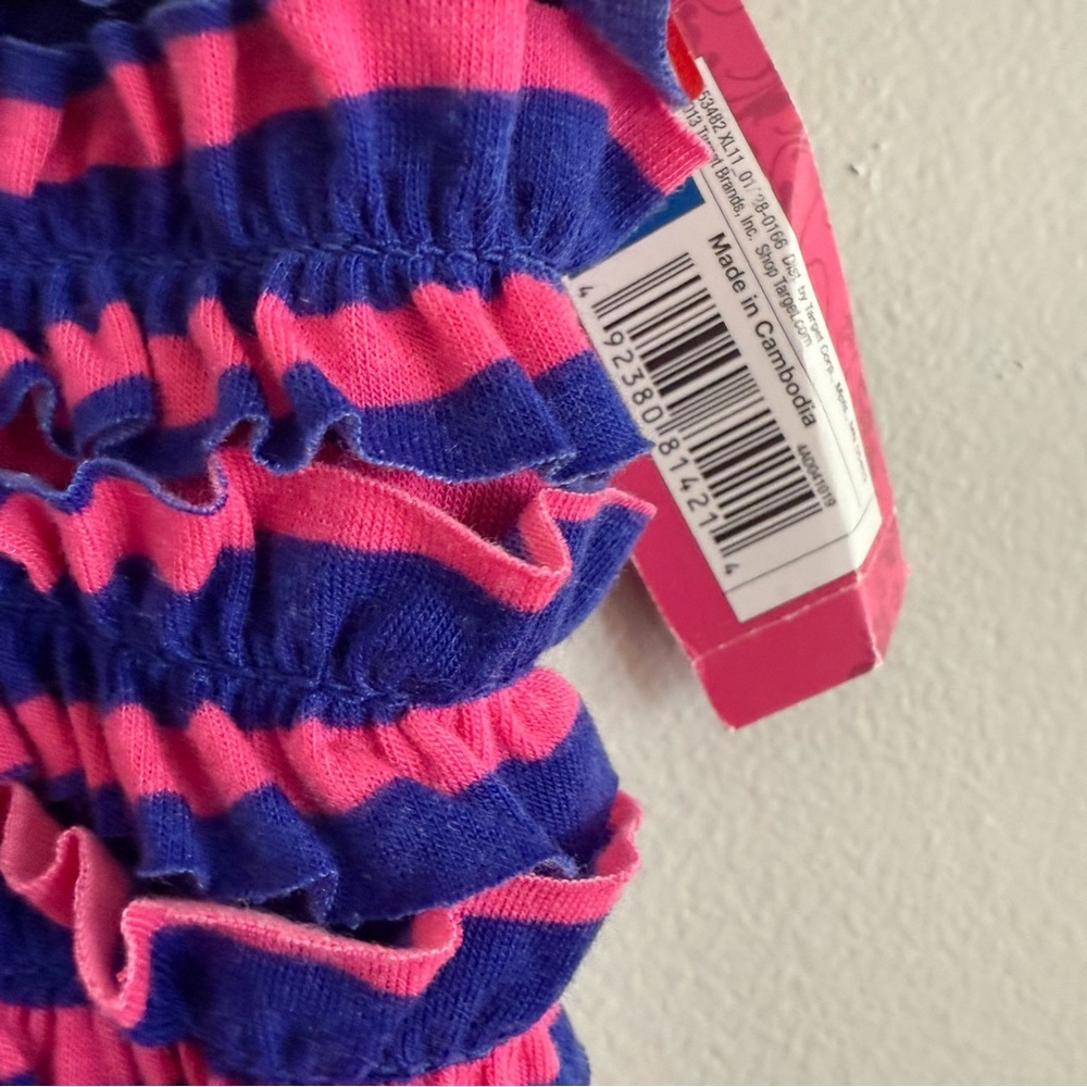 Target Pink and Blue Ruffled Cover Up - Picture 5 of 7